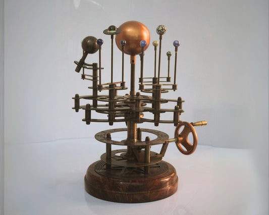 Solar System Celestial Model Fully Functional Antique Orrery with Saturn