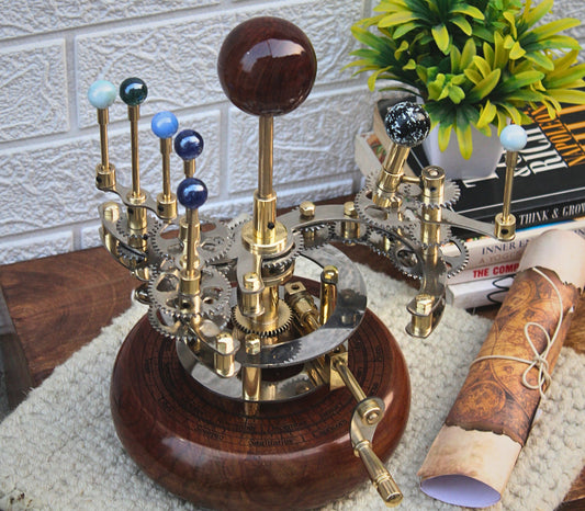 Vintage Decor Orrery Art Masterpiece Antique Decor, A Luxury and Unique Artwork one of a Kind Gift for Husband