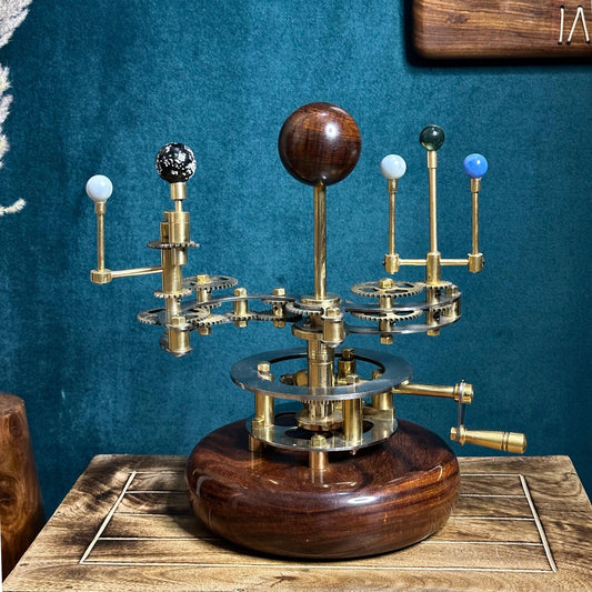 Orrery, A Luxury Home Décor Solar System Model Perfect Gift for Husband, Elegant Functional Décor Masterpiece