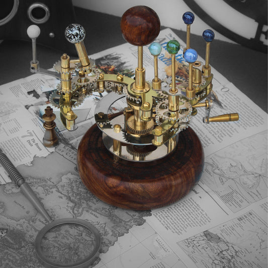 Solar System Orrery Brass Decor Art Masterpiece Antique Decor, A Luxury and Unique Artwork one of a Kind Gift for Husband