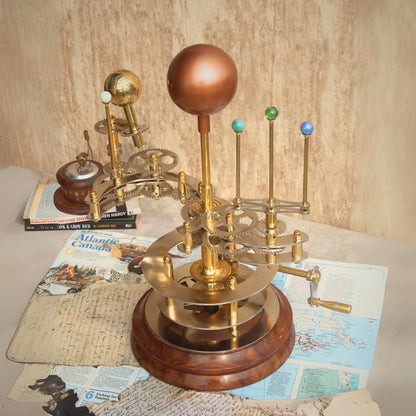 Solar System Model Fully Functional Tellurion Celestial Gift for Astro Lovers Orrery Antique Gift