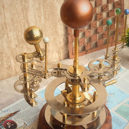 Solar System Model Fully Functional Tellurion Celestial Gift for Astro Lovers Orrery Antique Gift