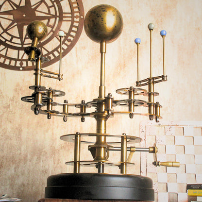 Rustic Solar System Model Steampunk Fully Functional Tellurion Celestial Gift for Astro Lovers Orrery Antique Gift