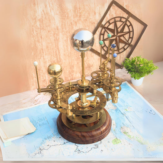 Vintage Style Orrery, French Antique Decor, Best for Christmas Display