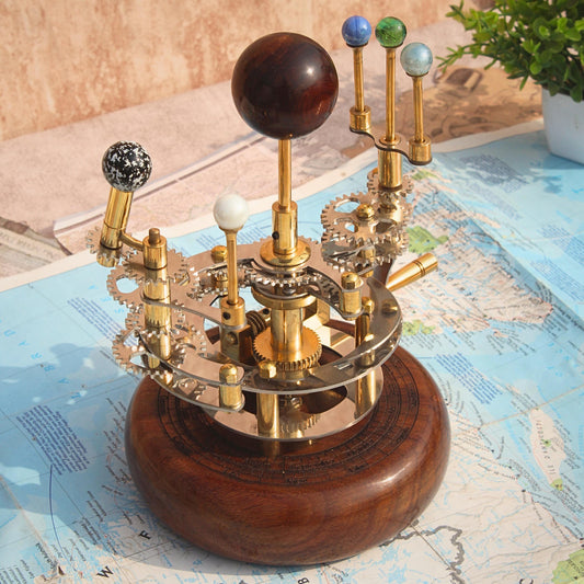 Orrery Christmas Gift for Husband, and Astronomers Luxury Home Décor Solar System Model.